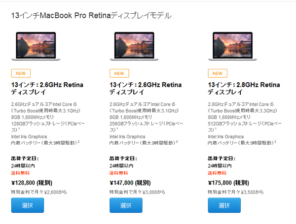 13inch MacBook Pro Retina